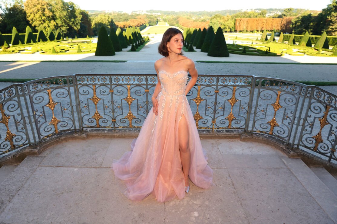 ROSANNA - Robe de soirée chic rose